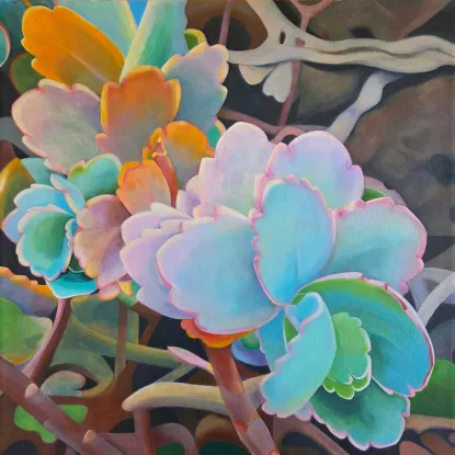 Esperanza-Tara-Manifesting-20x20-acrylic-on-canvas-2025by Tara Esperanza, Oakland CA 