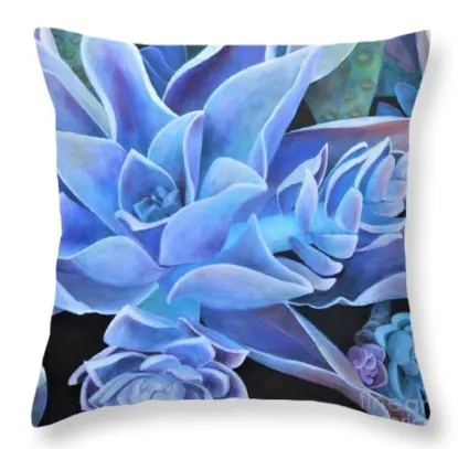 Graptoveria Square Pillow Succulents by Tara Esperanza | $54.00