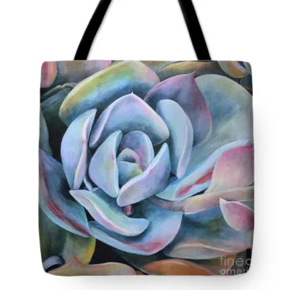 Fall Tote Bag Succulents by Tara Esperanza | $42.00
