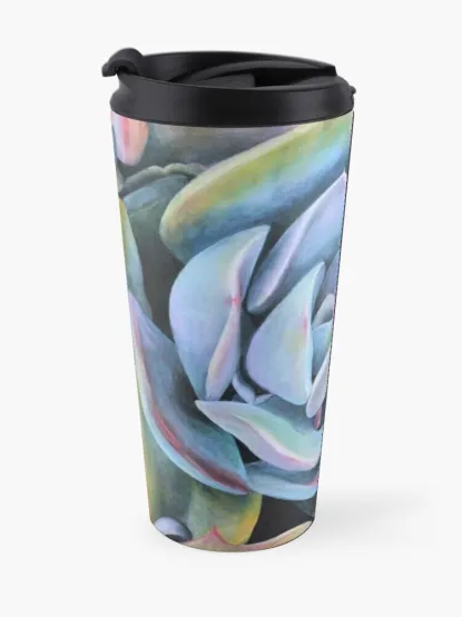 Fall Travel Mug Succulents by Tara Esperanza
